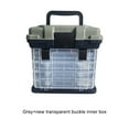 thumbnail image 4 of Cofre de herramientas Speravity plástico resistente cuatro cajones para tuercas pernos tornillos caja de aparejos de pesca 4 capas Gris, 4 of 6