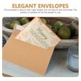 thumbnail image 4 of 50Pcs Invitation Card Blank Brown Paper Envelope Paper Set Retro Style Suitable For Christmas Valentine's Day And Other Festival, 4 of 8