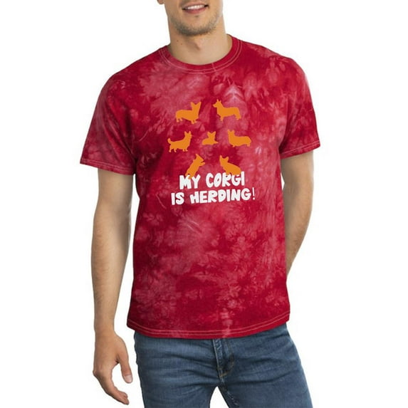 My Corgi Is Herding Tie Dye Crystal Men -Image by Shutterstock, Male Large