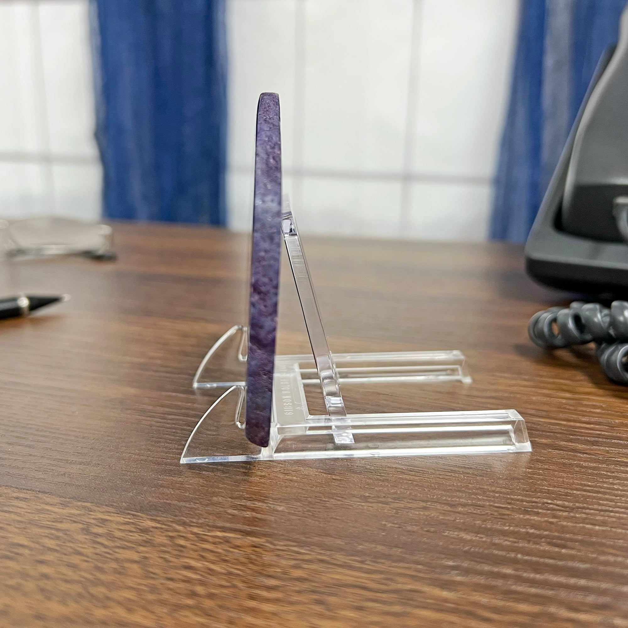 Gibson Holders MINI Adjustable Clear Acrylic Display Easel, 2" W x 3.25" D x 2.25" H, Pack of 12