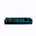 thumbnail image 3 of 4-Seater Free Combination Modular Sofa Free, Sofa Comfy Chenille Fabric,Sectional Sofa Couch (Blue), 3 of 11