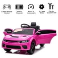 thumbnail image 4 of 12V Ride On Car,  Dodge Charger Powered Electric Car with Battery Powered, Bluetooth, Remote Control, LED Light, Ride On Toy for Ages 3+ Kids, Pink, 4 of 10