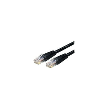 StarTech.com C6PATCH1BK 1 ft. Cat 6 Black Molded UTP Patch Cable