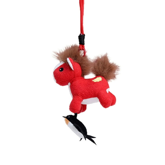 2026 Year of The Horse Mascot, Galloping Horse Treading On A Flying Swallow, Chinese Zodiac Horse Pendant Statues Decor, Collectibles, and Gifts Lucky Hanging Ornament for Car, Bag, Home Décor