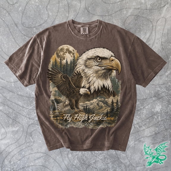 Jackie The Bald Eagle RIP Shirt, Fly High Jackie, Big Bear Bald Eagles, Viral Nest Cam Eagles, Eagle Lover California Wildlife Tshirt 2026