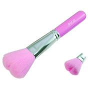 Pana Pink Heart Shaped Powder and Cheek Makeup Brush