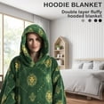 thumbnail image 4 of MesaSe Blanket Hoodie Sweatshirt with Pocket Lining Fluffy Oversized Blanket Hoodie Cute Print Wearable Hooded Blanket Cozy Warm Hoodie Sweater Blanket One Size Wearable Blanket Unisex Bl, 4 of 8