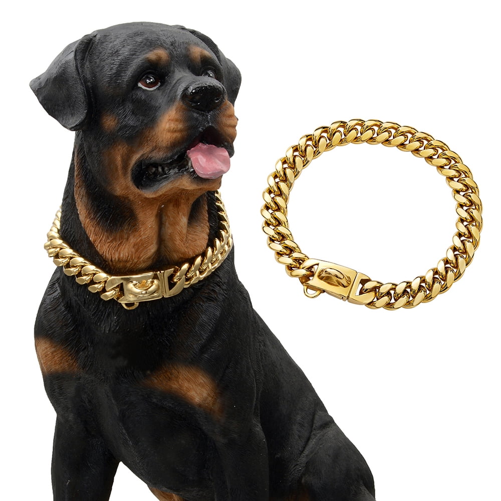 Gold Cuban Dog Chain