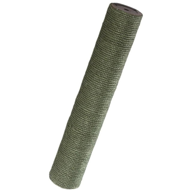 Transemion 1Pack Scratch Post Refill Pole Grinding Protect Claw Rope Nails Sisal cat Green H 25cm Dia 7cm 1Set