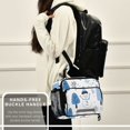 thumbnail image 6 of FORMRS Student Lunch Bag Insulated Reusable Cooler Box with Zipper Pockets, Simple Cartoon Snowmen, 6 of 9