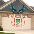 thumbnail image 1 of Halloween Monster Face Decorations Outdoor, Large Eyes Fangs Halloween Garage Door Decorations Archway Door Window Car Halloween Party Decorations, 1 of 6