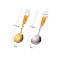 thumbnail image 2 of Vwrxbz Large Round Dessert Spoon Coffee Spoon Cute Rabbit Design Stainless Steel Gift Utensil for Dessert Coffee Stirring, 2 of 5