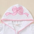 thumbnail image 4 of REgarm Toddler Baby Swim Cover Up Terry Cloth Hooded Zip-up Bathing Suit Cover Up for Girls Boys Swimwear Summer Beach Swimsuit Cover Up Pink,2-3 Years, 4 of 6