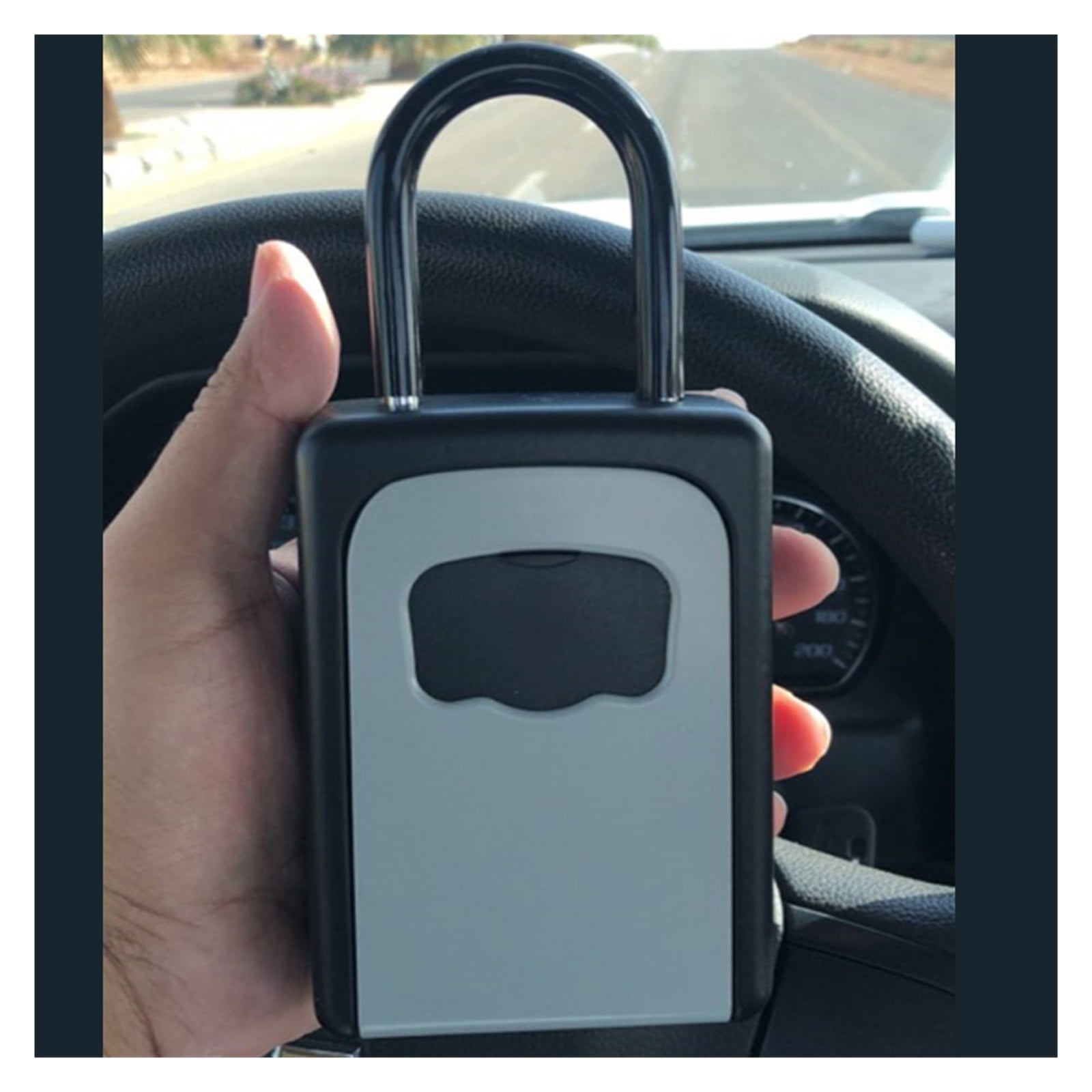 Metal Material Zinc Alloy Password Key Box, 4 Digital Password Key Safe, Outdoor ,House, Apartment, Office Key Storage