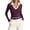 Wine, variant on Elegant Collar Turtleneck Top Long Sleeve Slim Fit Basic Shirt for Fall Winter Season Casual and Wear Turtle Necks for Womens Long Sleeve Pack L