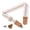 white, variant on Customs Embroidered Guitar Strap with Adjustable Tailpin & Picks, Ergonomic Supports for Electric/Acoustic Players