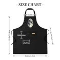 thumbnail image 4 of 2 Pack Adjustable Bib Apron with Denim - Like Pocket Moon Print Design 2 Pockets Perfect for Cooking & Chef Work for Men & Women, 4 of 5