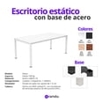 thumbnail image 3 of Escritorio Viena 180x80cm – Blanco Total, 3 of 4