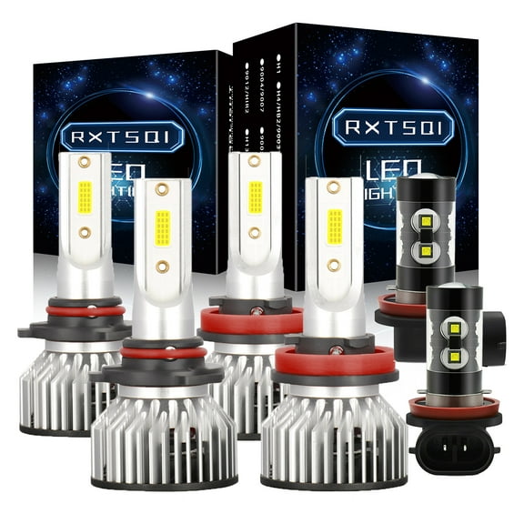 For Ram 1500 2500 3500 2019-2021 - 6x Combo LED Headlight   Fog Bulbs 6000K