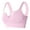 Pink, variant on Women Casual Breathable Button Down Top Bra Underwear Comfortable Wire- Support Lightweight Soft Fabric Everyday Wear