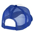 thumbnail image 5 of Falari 5-Panel Mesh Baseball Cap, Trucker Hat, Structured Plain Design, Cotton, Adjustable Size - Royal, 5 of 7