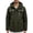 Dark Green, variant on Windbreaker Jackets for Men Water Resistant Drawstrings Hoodie Jacket Full Zip Long Sleeve Multi-pockets Outdoor Hiking Cylcing Climbing Tops Beige S