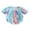 Blue Purple, variant on Bagilaanoe Newborn Baby Girl Rompers Rainbow Striped Print Short Sleeve Bodysuit 3M 6M 12M 18M Infant Summer One Piece Jumpsuit