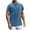 Blue, variant on Zimjoy Men's Big and Tall T-Shirts Big and Tall Short Sleeve Henley Neck Knit T-Shirt Casual Lightweight Solid Tees (Purple, 3XL)