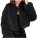 thumbnail image 4 of Chaquetas y abrigos casuales de manga larga sin capucha para mujer, de talla grande, de invierno, cálidos, holgados, con cuello alto, de felpa y pelo, de poliéster., 4 of 4