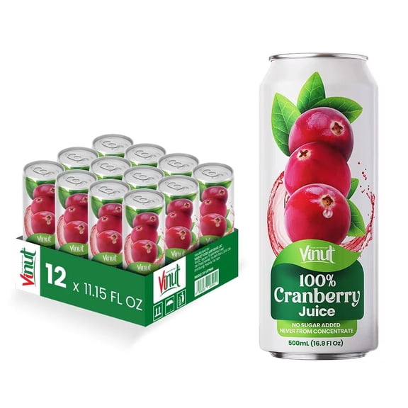 Vinut 16.9 fl oz  100% NFC Cranberry Juice Drink (No Sugar Added)