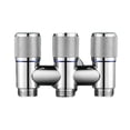 thumbnail image 1 of Bathroom Toilet Partner Three Way Faucet Angle Valve Long Lasting All Copper Material Convenient Autocephaly Water Outlet, 1 of 12
