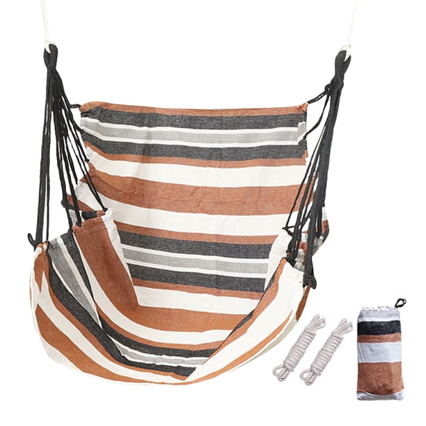 Boho Swing Silla Hamaca Multifuncional para Patio Al Aire Libre (café)