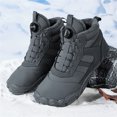 thumbnail image 2 of YOURDIARY Men's Women's Snow Boots Waterproof Winter Wide Width Warm Faux Fur Lined Hiking Boots, 2 of 7