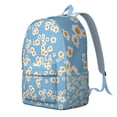 thumbnail image 3 of Floral Sunflower Pattern Backpack – Aesthetic Bloom Design, Large Capacity Canvas Bookbag with Anti-theft Features for Students, 3 of 5