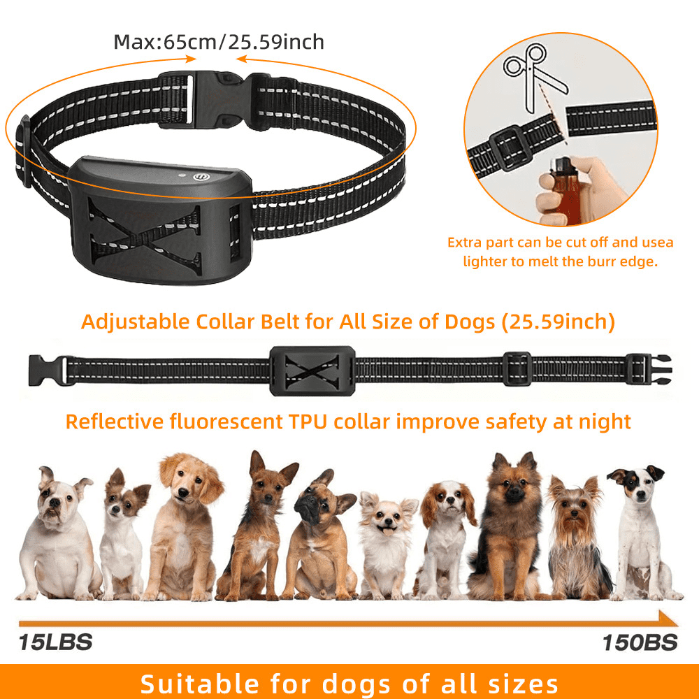 Wireless Dog Fence, Wireless Boundary Containment System, 2-in-1 Electric Dog Fence & Remote Shocks Training Collar, Adjustable Signal Range, IP66 Waterproof Rechargeable Collar, for 1 2 3 Dogs