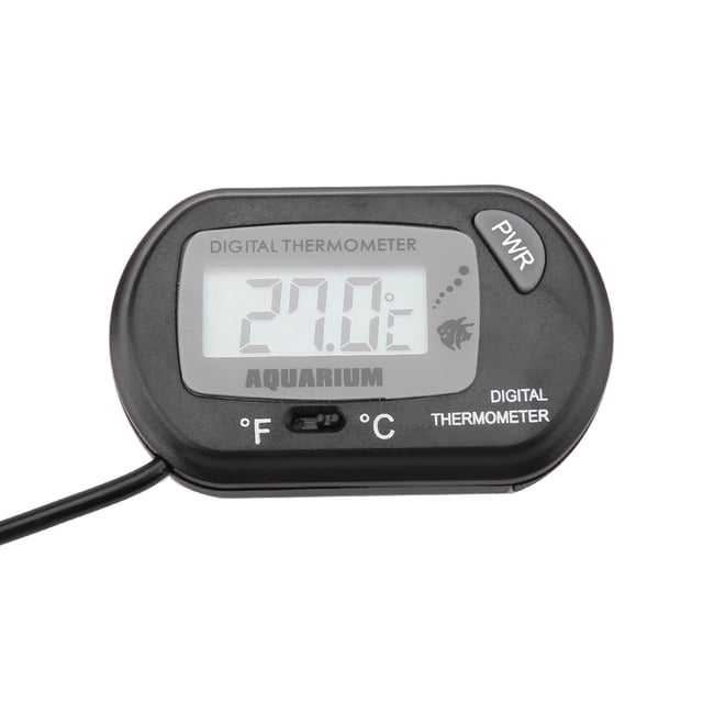 Aquarium Tank Thermometer,Small Size Digital Fish Digital Thermometer Tank Temperature Meter Sturdy Construction