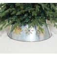 thumbnail image 4 of Vintage Snowflake Silver Metal Christmas Tree Collar, 4 of 7