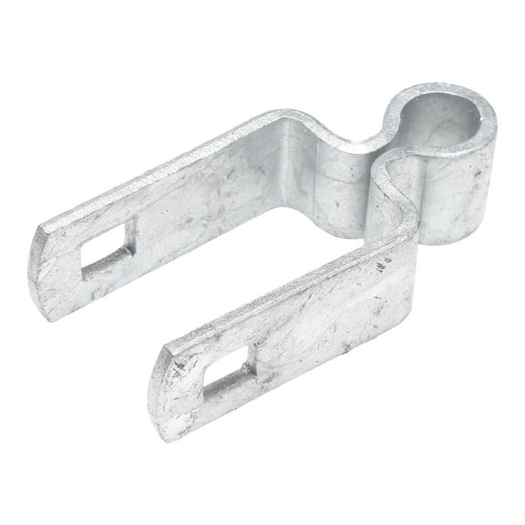 Plum Fittings 1 1/2" X 5/8" Square Post Galvanized Steel Female Hinges for Chain Link Fence Post with Bolts | Pack of 2