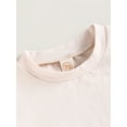 thumbnail image 5 of Coduop Newborn Baby Casual Bodysuit Rompers Beige Short Sleeve O Neck Sun Print Playsuit, 5 of 8