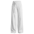 thumbnail image 6 of UJNDER Girls Stylish High Waisted Casual with Elastic Waist and Drawstring for Comfort Girls Pants,White,6-7 Years, 6 of 6