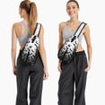 thumbnail image 6 of Sling Backpack,Halloween Bat Swarm Pattern Crossbody Bag with Water Bottle Holder,Waterproof Sling Bag for Men/Women with Chest Phone Holder for Hiking,Travel, 6 of 6