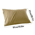 thumbnail image 2 of ZTTD Pillow Cases King Size - Polyester-Cotton Blend Pillowcase Set of 1, Breathable, Soft and Wrinkle-Free Pillow Covers with Envelope Closure, Gift, Khaki, 20x36 Inches, 2 of 2