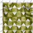 thumbnail image 2 of Soimoi Minky Green Fabric By the Yard - 56 Inch Wide - Facets Triangle Geometric Fabric - Geometric Precision for Creative Projects Printed Fabric, 2 of 6