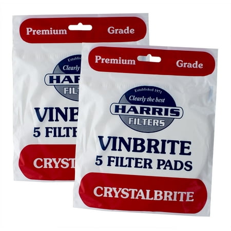 

2x Harris Crystalbrite Filter Pads 5-pk Use with Harris Vinbrite MK3 Filter Kit