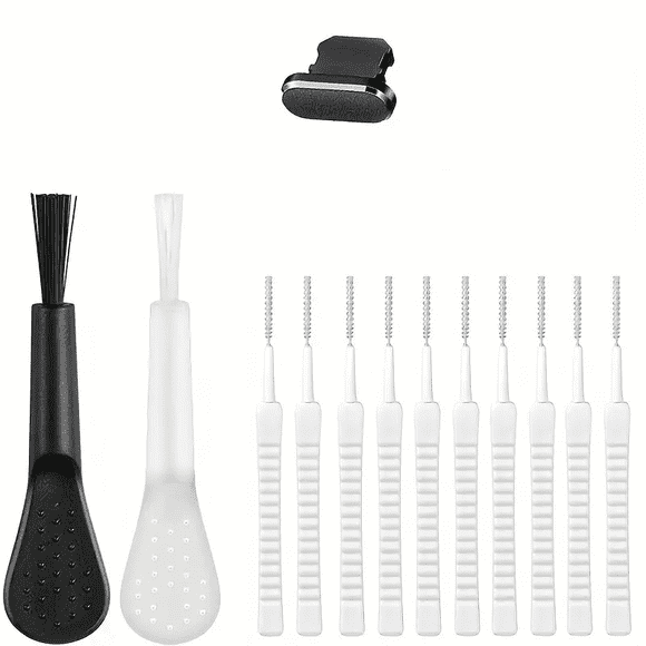 Cleaning Brush for Cleaning Port Accessories - Versatile Cleaning Set for Phone Ports Cameras Keyboards USB-C Devices - -Piece Portable Cleaning Brush Kit for Port Care