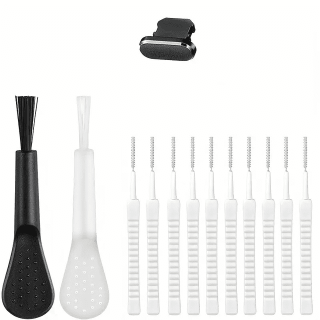 Cleaning Brush for Electronics Portable Cleaning Set for Charging Ports and Devices – -Piece USB-C Phone Port Cleaning Kit with Brushes for Cameras Keyboards