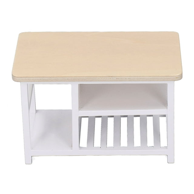 Table de Rangement de Maison de Poupée, Miniature de Table de Poupée: Bloc de Couleur à l'Échelle 1:12 pour DIY