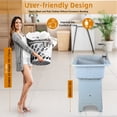 thumbnail image 5 of Eosunjian Utility Sink Laundry Tub Portable Hand Wash Station with Removable Washboard for Washing Room, Freestanding Utility Sink with Hose Hook up (Grey, 31" X 22" X 32"), 5 of 11