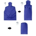 thumbnail image 5 of ZCFZJW Men's Packable Rain Jacket Lightweight Long Sleeve Waterproof Raincoat with Hood Travel Hiking Golf Windbreaker Coat Blue L, 5 of 8