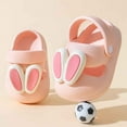 thumbnail image 2 of ZHOGXU Baby Girls Sandals Soft Sole Cute Cartoon Design Closed Toe On Lightweight Comfortable Summer Shoes For Indoor Outdoor Wear,Pink,2.5-3 Years, 2 of 6